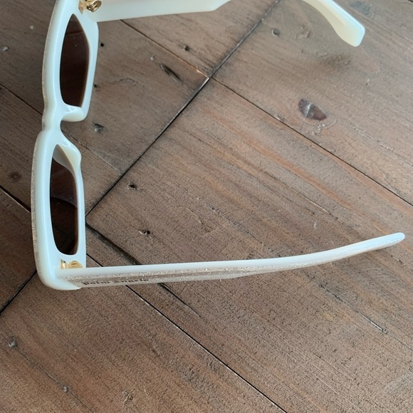 Palm Angels\' \'Lala\' rectangular glitter sunglasses